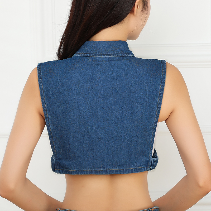 秋冬季内搭配毛衣卫衣大尖领假领子百搭女假领高端牛仔衬衫衬衣领 - 图1