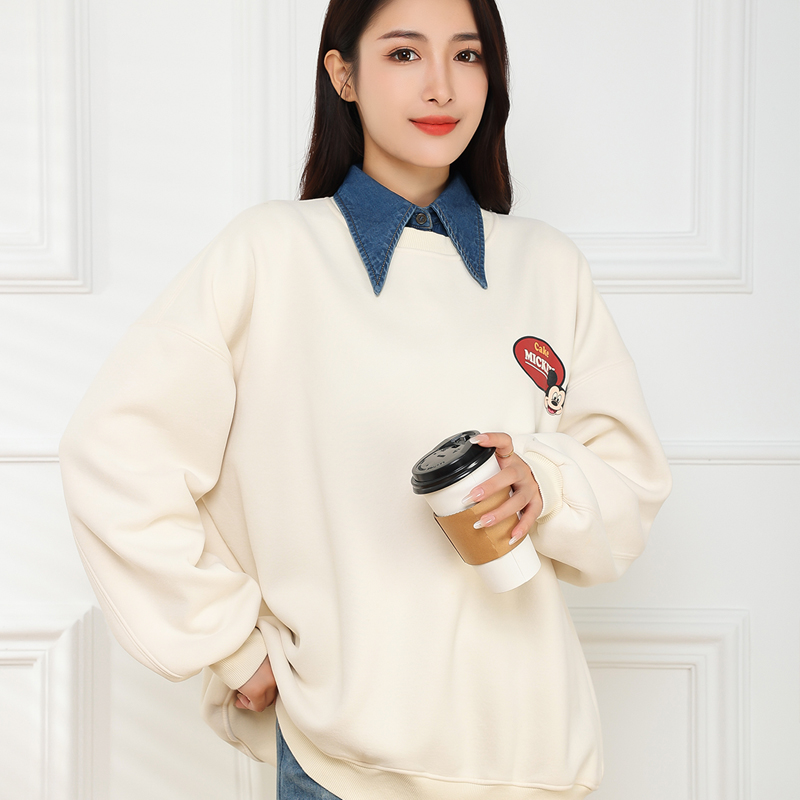 秋冬季内搭配毛衣卫衣大尖领假领子百搭女假领高端牛仔衬衫衬衣领 - 图2