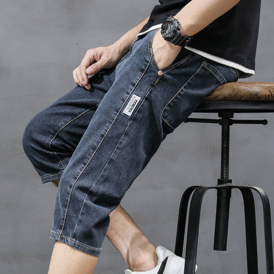 Fashionable brand versatile casual seven-point mid-sized pants