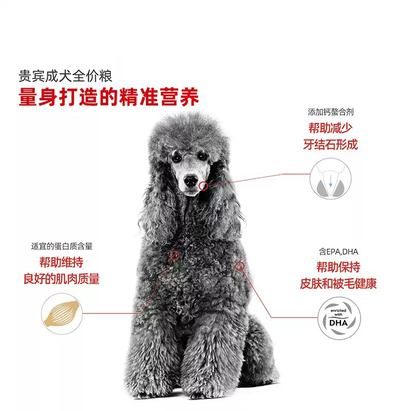 皇家贵宾专用成犬粮PD30泰迪专用去泪痕狗粮3kg小型犬营养成犬粮 - 图1