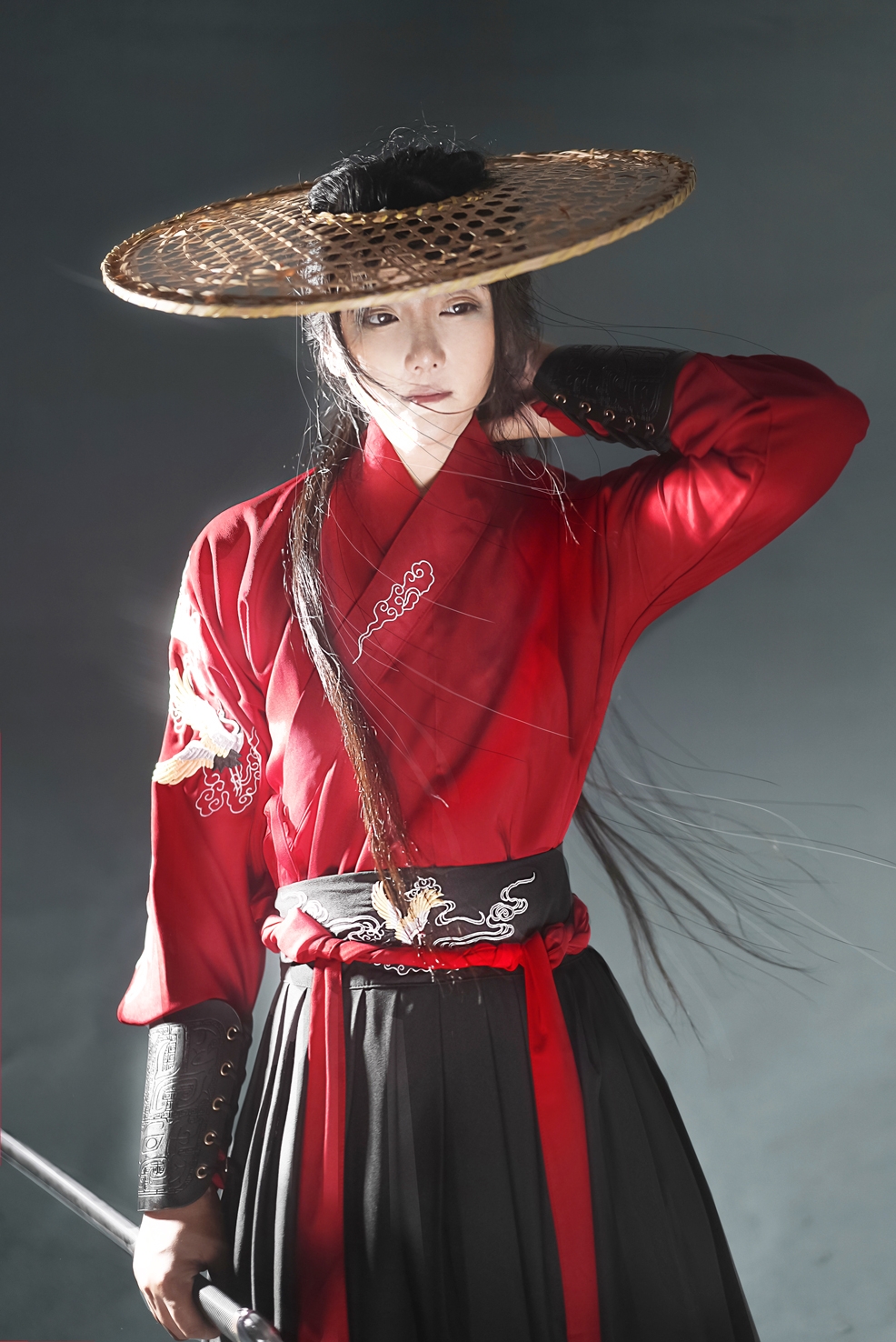 汉服男款侠客古装新款国风长裙汉服毕业班服春夏季情侣魏晋风套装_虎窝淘