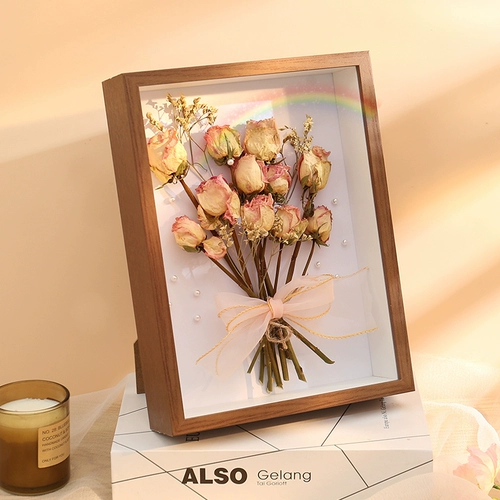 Трехмерная фоторамка, система хранения, салфетки с розой в составе, «сделай сам»