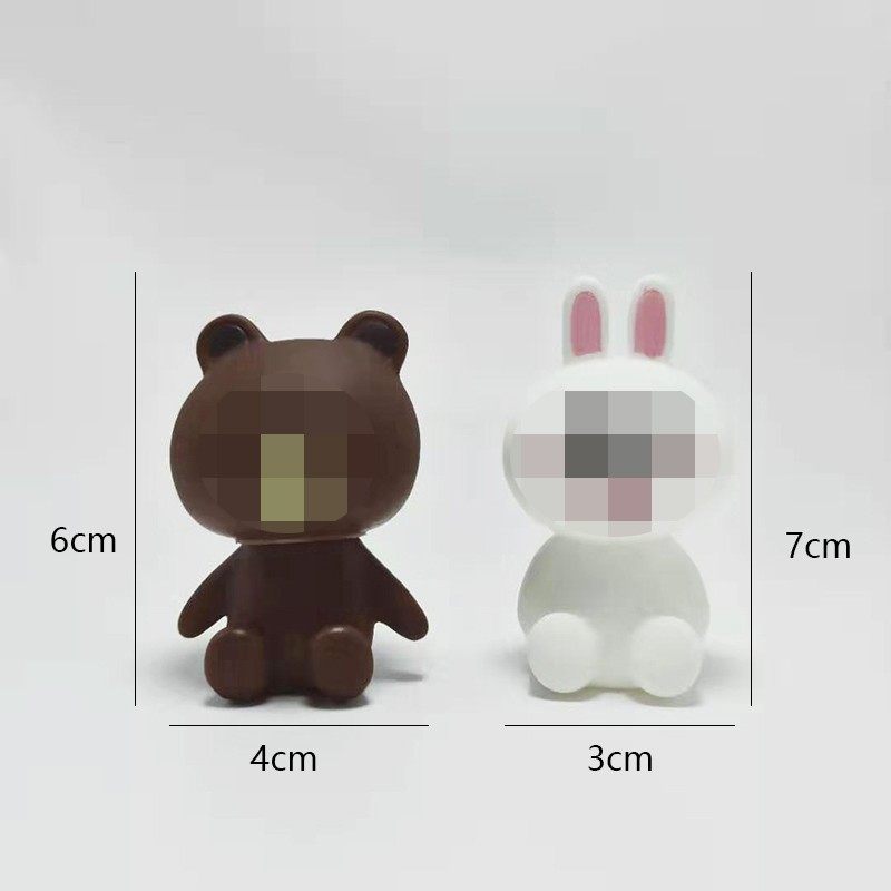 布朗熊可妮兔蛋糕装饰站姿可妮兔烘焙装饰情景蛋糕熊兔摆件玩具,淘宝优惠券,粉丝福利购,淘宝优惠卷