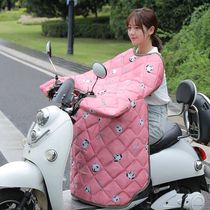 Electric car wind shield by winter gush thickened battery motorcycle Four seasons versatile new waterproof windproof cover winter style