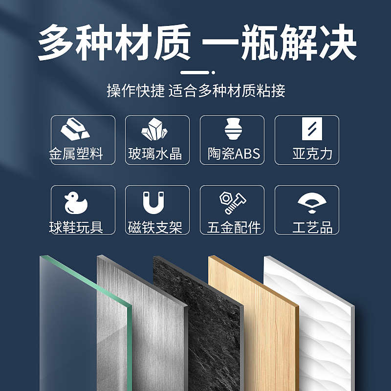 3m胶水3M CA40H强力502快干胶粘金属陶瓷塑料玻璃木材手工饰品DIY速干胶28.3g正品粘合剂修补粘的牢固定胶水 - 图2