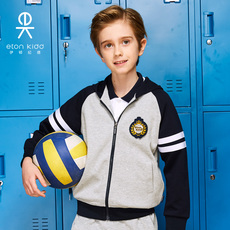 Спортивная одежда для детей 伊顿纪德官方正品学生春季中小学运动套装男女童户外运动上衣团购 Etonkidd