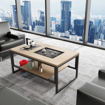 Minimalist Gongfu tea Several with boiling water jug Automatic upper integrated tea table Living room Home Office Reception Tea Desk