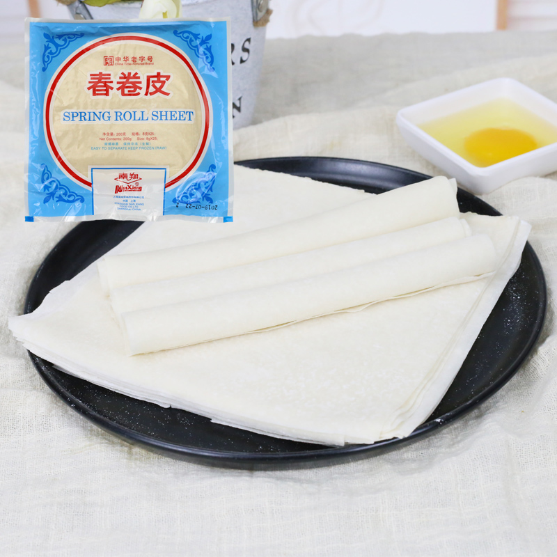 上海南翔春卷皮早餐油炸小吃点心餐饮商用春卷薄饼皮家用手工面皮,淘宝优惠券,粉丝福利购,淘宝优惠卷