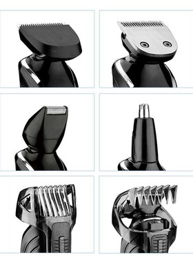 New  Kemei 5 in 1 Rechargeable Hair Clipper Beard Nose