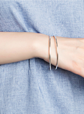 闭口光面实心足银9999