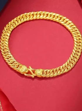 金色老板霸气手链男女情侣款