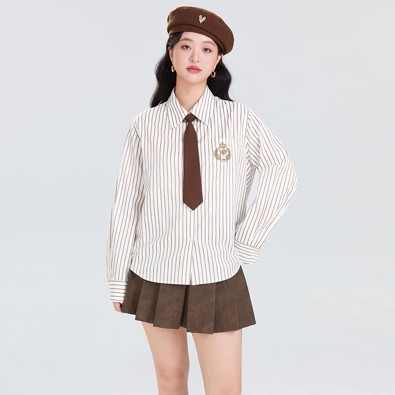 Universal tie, autumn shirt, plus size