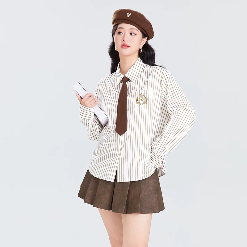 Universal tie, autumn shirt, plus size