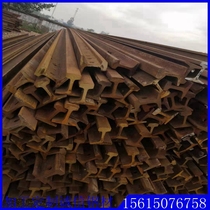 Old track reused steel rail hoist rails Scrap Rail Connection Plate Fish Tail Plate Screw Backing Plate Rubber Mat