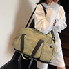 Foldable travel bag wet and dry separation sports fitness bag