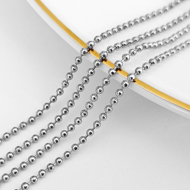 【1.5mm银色珠链】电镀 金属铁珠链吊绳吊牌链钥匙扣链 DIY配件,淘宝优惠券,粉丝福利购,淘宝优惠卷