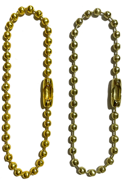 2.4mm金色黄色diy圆珠链装