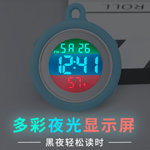 便携电子手表女学生护士挂表儿童怀表挂件迷你小台表考试用表闹钟 - 图0
