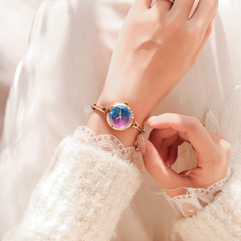 kimio金米欧渐变色女ins风手链表 kimio金米欧老林国产腕表