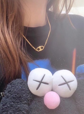 LADY M Jewelry原创凯旋门猪鼻子基础款网红爆款双层项链毛衣链