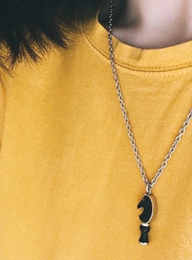 LY M H家爱马小马仕项链Cavalier象棋马头情侣款胸针毛衣链长链