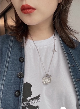 【LADY M】爱马马蹄仕船锚航海男女情侣款可调节项链毛衣链锁骨链