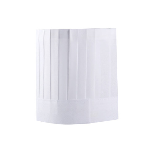 一次性厨师帽子无纺布厨师帽纸帽高帽男女士厨房帽加厚工作帽 - 图3