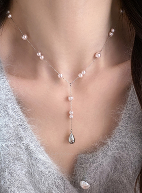 满天星珍珠项链女高级感锁骨链