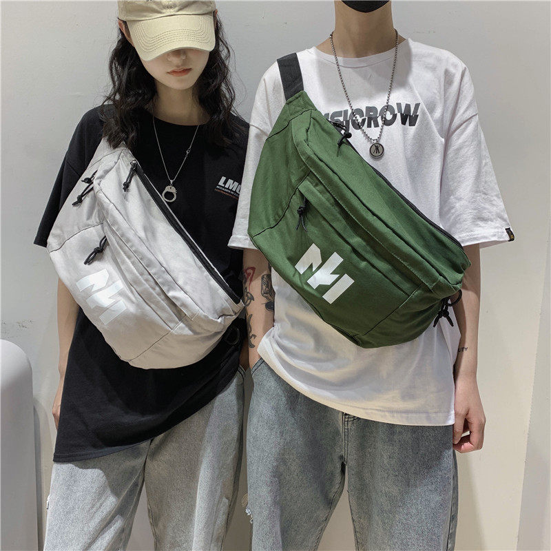 王一博同款男士胸包单肩潮牌斜挎包 龙帛男士包袋