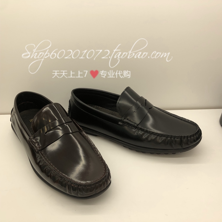 LE SAUNDA/莱尔斯丹2023春季男鞋低帮套脚乐福鞋男皮鞋 4MM70701-图0