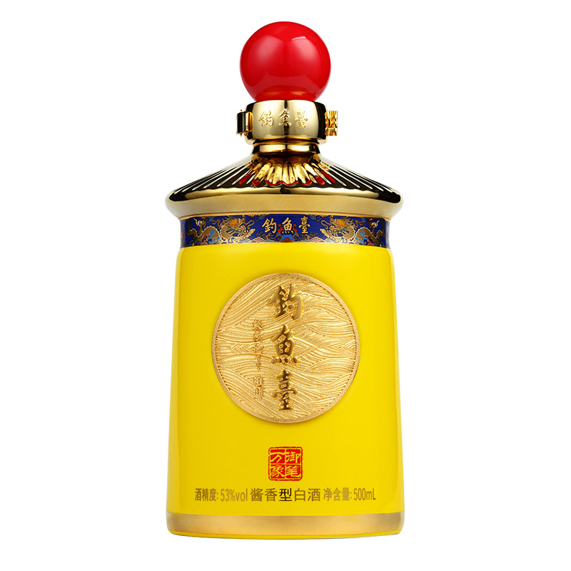 【官方直营】钓鱼台御笔万象酒53度500ml*1瓶礼盒酱香型白酒