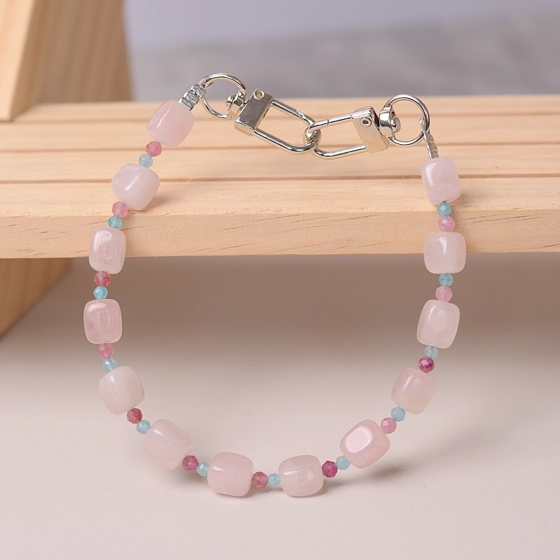 天然粉水晶红碧玺手机链百搭女款纯欲时尚女手机挂绳手提挂链双头,淘宝优惠券,粉丝福利购,淘宝优惠卷