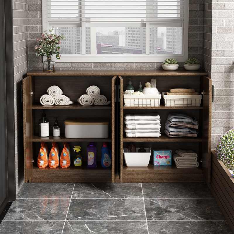 阳台储物柜防晒置物柜家用大容量杂物收纳柜子地柜矮柜飘窗柜靠墙,淘宝优惠券,粉丝福利购,淘宝优惠卷