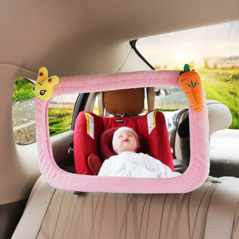 安全座椅车内后视镜儿童观察镜宝宝汽车婴儿反向提篮观后反光镜子 - 图0