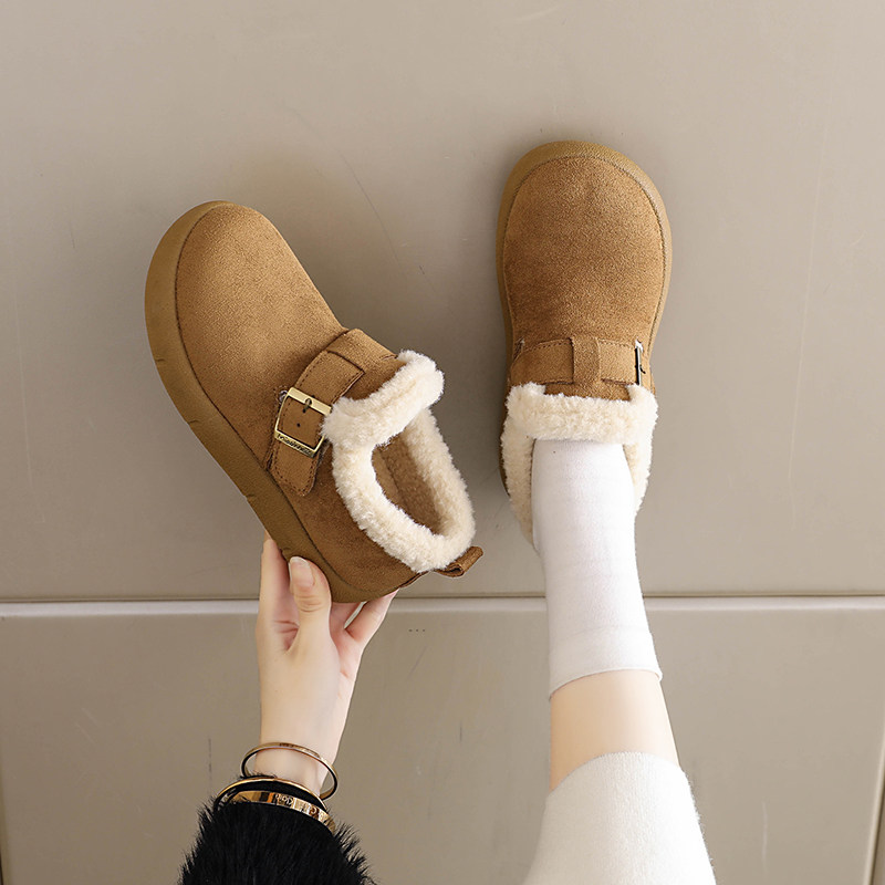 老北京布鞋女加绒保暖妈妈鞋2025冬季中老年棉鞋一脚蹬奶奶鞋防滑,淘宝优惠券,粉丝福利购,淘宝优惠卷