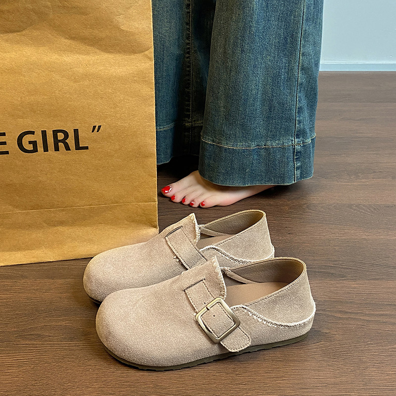全包勃肯鞋女2026新款春秋可踩脚单鞋休闲踩后跟懒人鞋平底孕妇鞋,淘宝优惠券,粉丝福利购,淘宝优惠卷