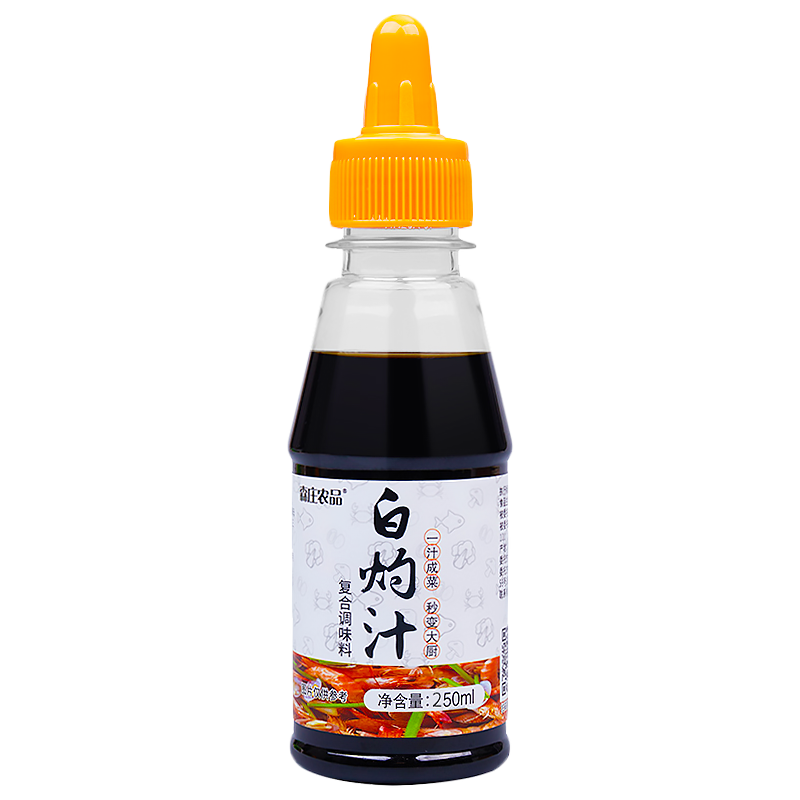 森庄农品白灼汁250ml*4瓶家用葱油蔬菜清蒸鱼多用酱油海鲜调味料-图0