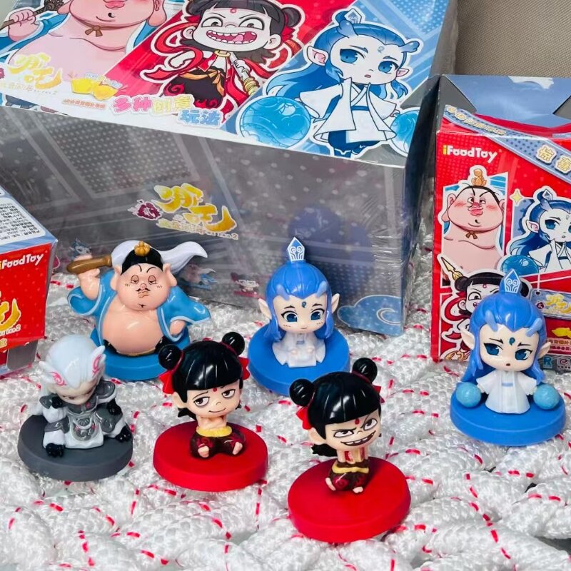 哪吒之魔童闹海盲盒手办潮玩具公仔惊喜盒敖丙敖光太乙真人电影