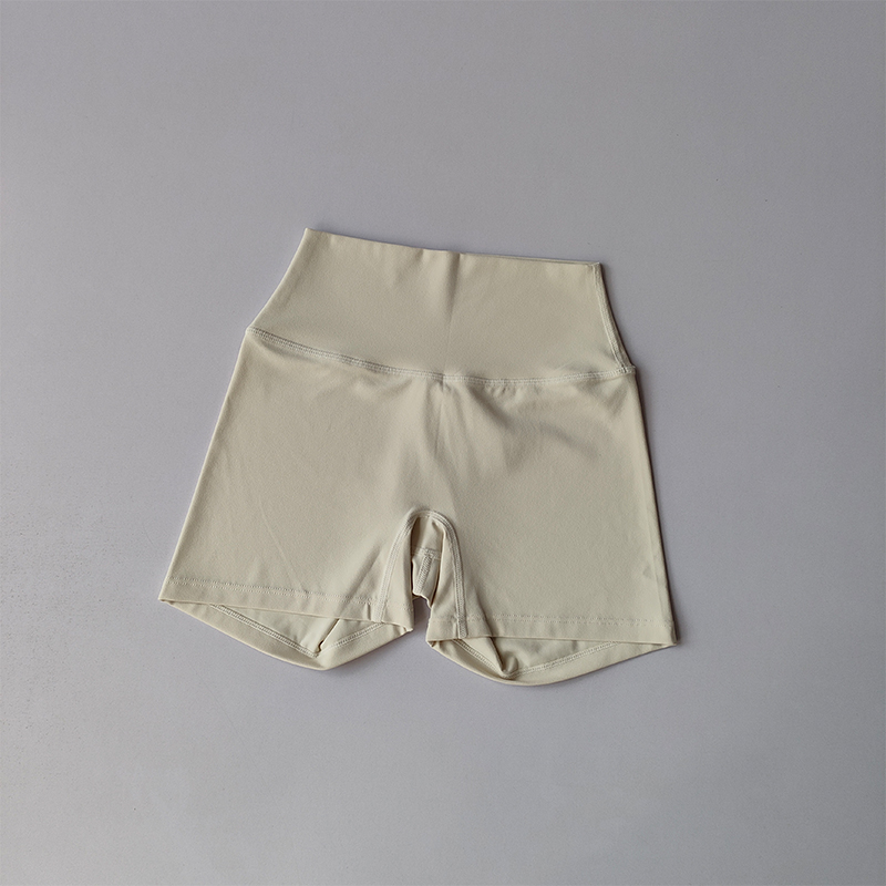 瑜伽短裤女夏季高腰裸感运动跑步训练三分裤速干健身裤外穿运动裤 - 图1