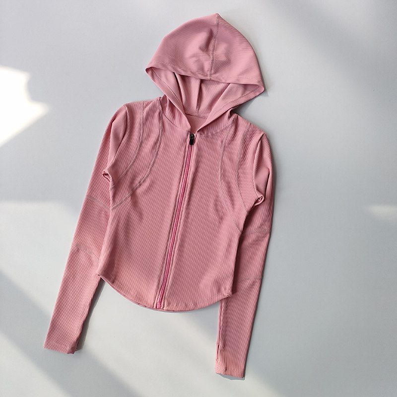 断码清仓连帽运动外套女显瘦健身服速干跑步紧身长袖瑜伽服上衣,淘宝优惠券,粉丝福利购,淘宝优惠卷