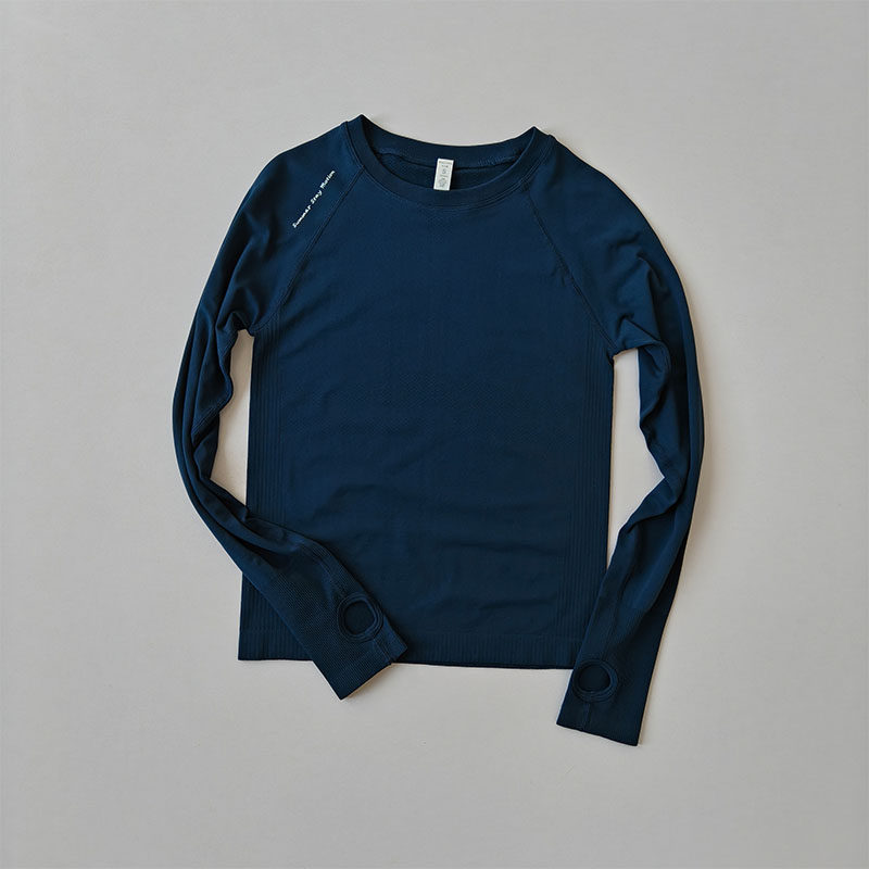 瑜伽服圆领T恤修身透气运动上衣女专业普拉提训练弹力跑步长袖,淘宝优惠券,粉丝福利购,淘宝优惠卷