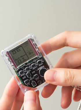 复古俄罗斯方块游戏机INS吊坠