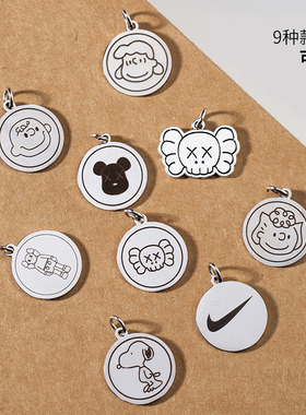 史努比钛钢项链男潮女芝麻街卫衣