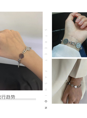 网红同款手链ins钛钢日韩情侣