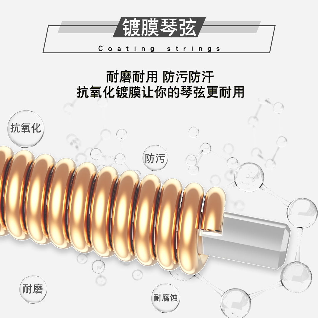 立欧ziko民谣吉他弦木吉他琴弦一套单根1套6根玄线钢丝全套吉它铉 - 图0