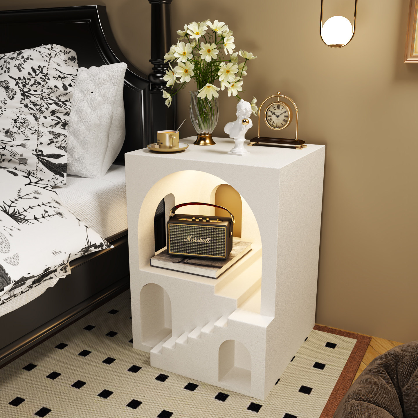 创意卧室床头柜小众设计感家用客厅茶几小户型电视柜旁边落地摆件,淘宝优惠券,粉丝福利购,淘宝优惠卷