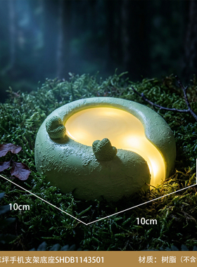 可爱天使小熊树脂发光桌面摆件