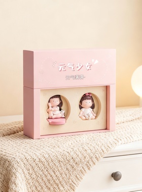 可爱卡通树脂桌面摆件闺蜜礼盒