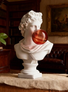 新古典树脂人物雕塑客厅摆件