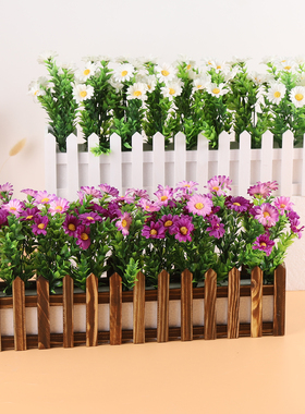 【热卖品】实木栅栏+花组合套装